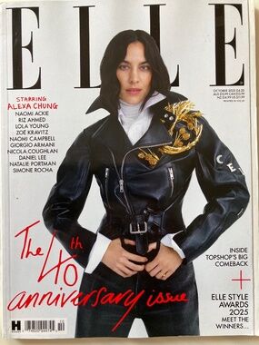 Elle UK Edition October 2025 Alexa Chung Cover